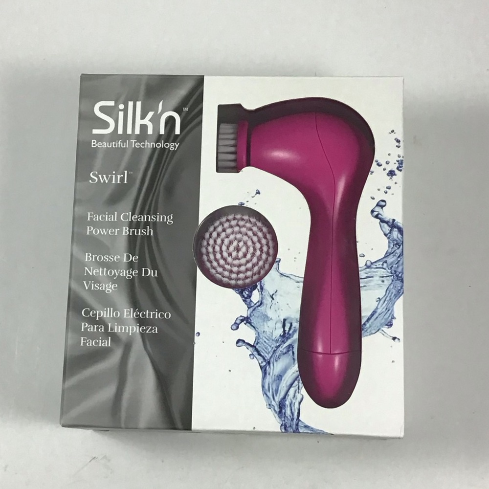 New Silk’n SWIRL Facial Cleansing Brush PINK Beautiful Technologies